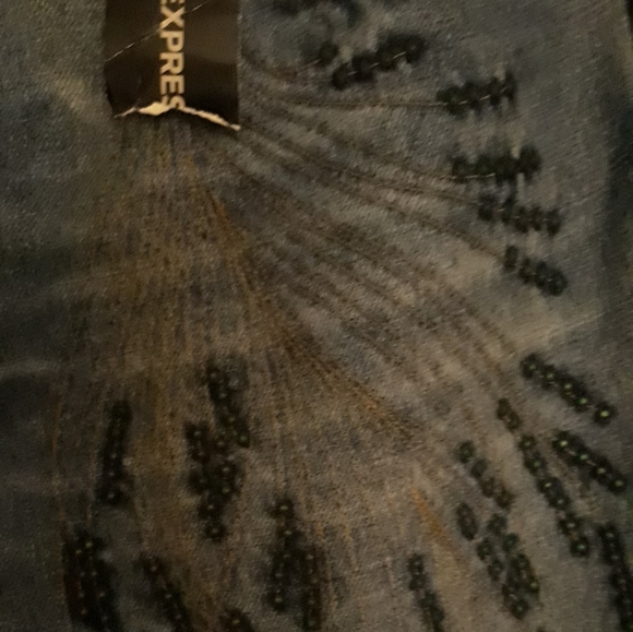 Express Denim With Metal Stud Pattern - Picture 4 of 4